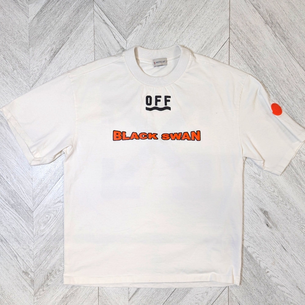 Moncler x Off White Black Swan T-shirt